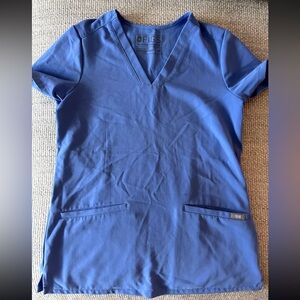 Figs Cecil Blue Top XXS